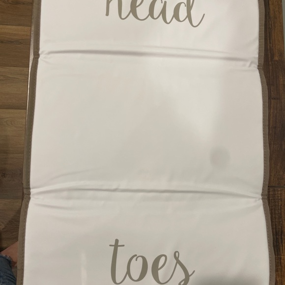 Itzy Ritzy Taupe and White Chevron Bag - Picture 7 of 7